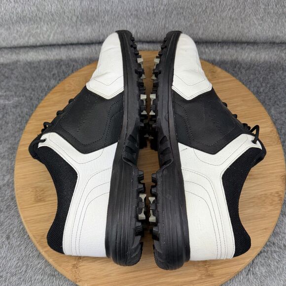 Nike Golf Shoes Mens Size 7.5 White Black Leather Spiked Sneakers 336040-101 main image 5